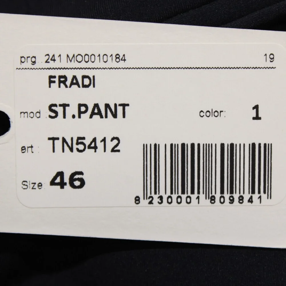 Fradi NWT Pleated Chinos / Casual Pants Size 46 (US 30) in Blue Polyamide Blend